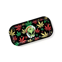 Rasta Weed Leaf Alien Tray