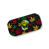 Rasta Weed Leaf Alien Tray