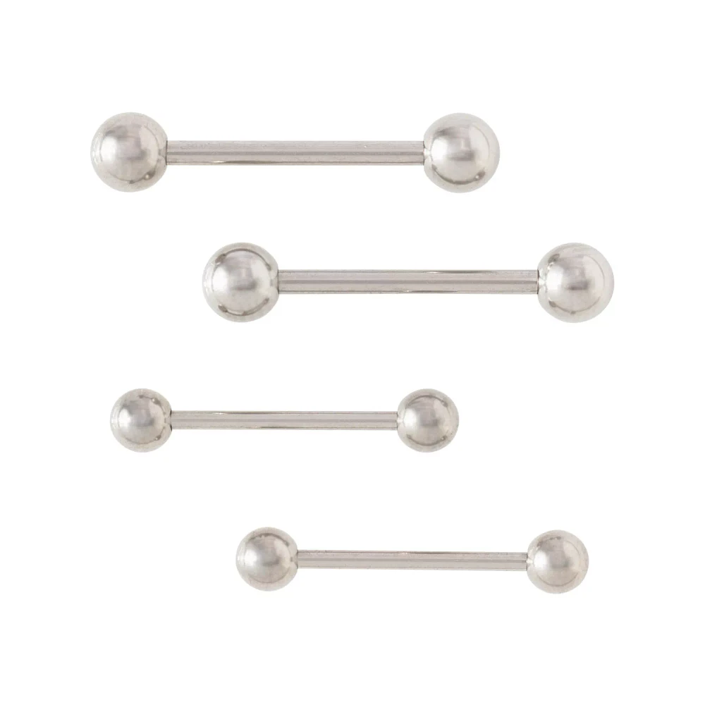 Multi-Pack Titanium Barbells 2 Pairs - 14 - 16 Gauge