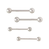 Multi-Pack Titanium Barbells 2 Pairs - 14 - 16 Gauge