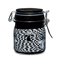 Black and White 3D Mushroom Checkered Stash Jar - 5 oz.