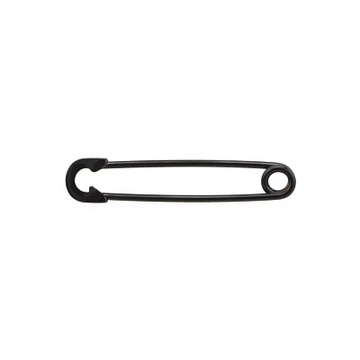 Black Safety Pin Industrial Barbell - 14 Gauge