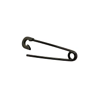 Black Safety Pin Industrial Barbell - 14 Gauge
