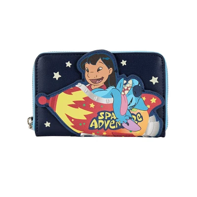 Loungefly Glow in the Dark Space Adventure Zip Wallet - Lilo & Stitch