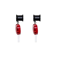 Red Lollipop Razor Dangle Tunnels