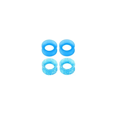 Multi-Pack Blue and White Splatter Tunnels - 2 Pair