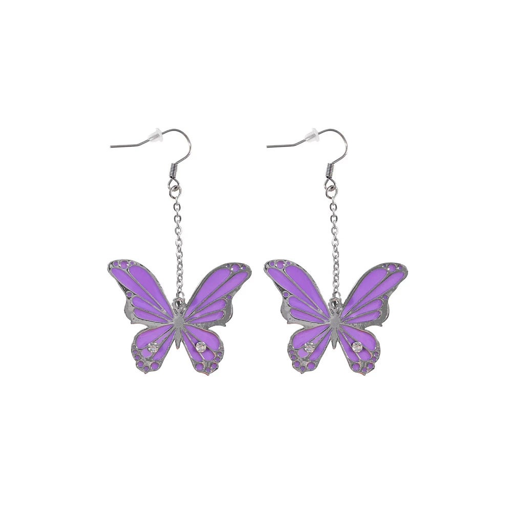 Butterfly Chain Dangle Earrings