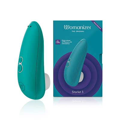 Starlet 3 Multi-Function Rechargeable Waterproof Clitoral Stimulator Turquoise 4.5 Inch - Womanizer