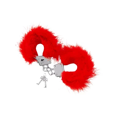 Red Feather Handcuffs - Pleasure Bound