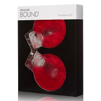Red Feather Handcuffs - Pleasure Bound