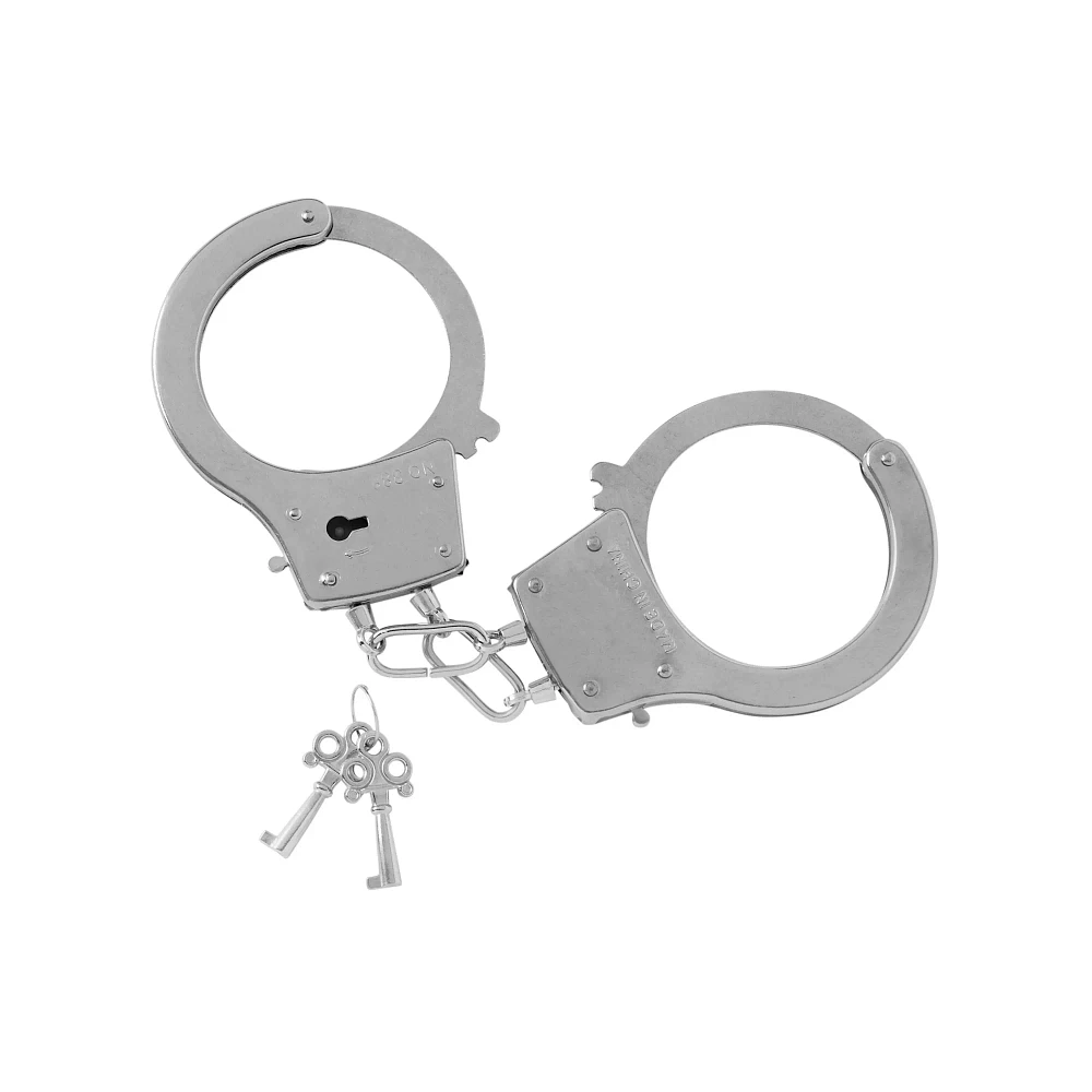 Silver Metal Handcuffs - Pleasure Bound