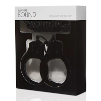 Metal Cuffs and Rope Set - Pleasure Bound