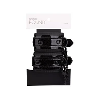 Black Glitter Handcuffs - Pleasure Bound