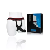 Stiff One Hollow Strap-On Dildo 6.5 Inch and Harness - Arouz'd
