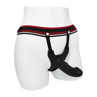 Stiff One Hollow Strap-On Dildo 6.5 Inch and Harness - Arouz'd