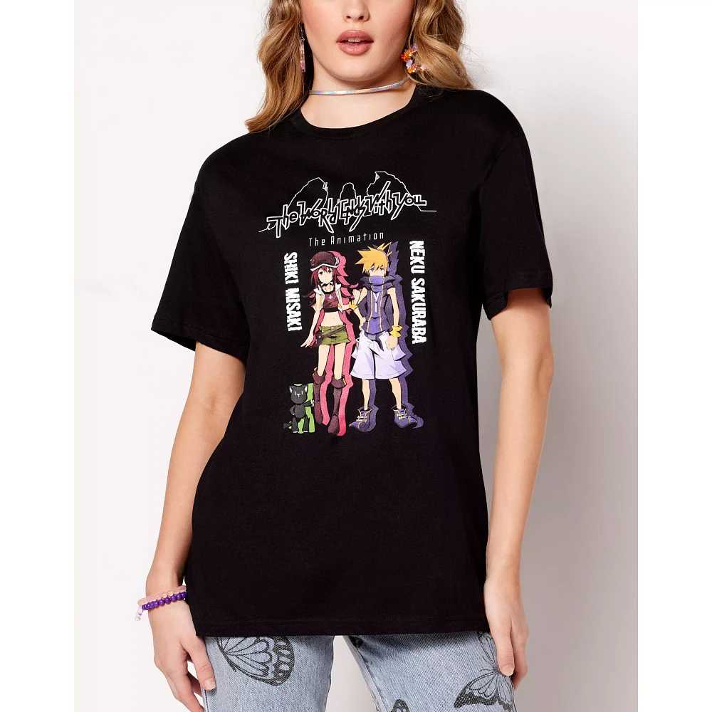 Shiki and Neku T Shirt - The World Ends with You
