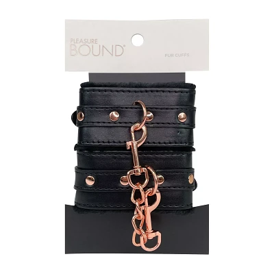 Midnight Fur Handcuffs - Pleasure Bound