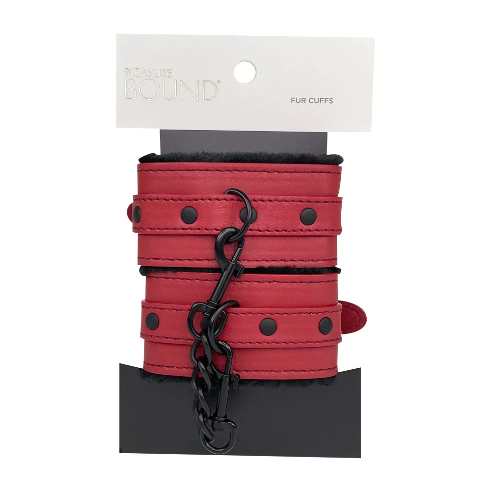 Crimson Red Handcuffs - Pleasure Bound
