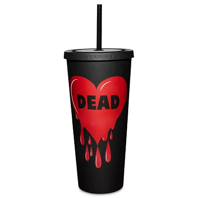 Dead Drip Heart Cup with Straw - 20 oz.