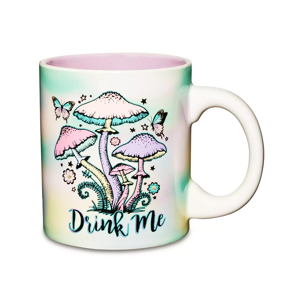 Drink Me Butterfly Mushroom Coffee Mug - 20 oz.