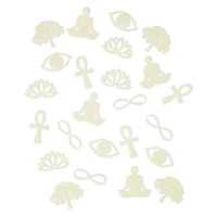 Glow in the Dark Serenity Stick-On Pieces - 24 Pack