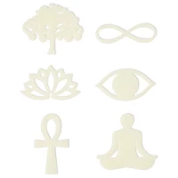 Glow in the Dark Serenity Stick-On Pieces - 24 Pack