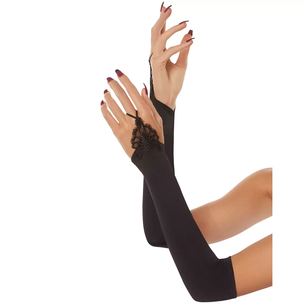 Long Lace Loop Gloves