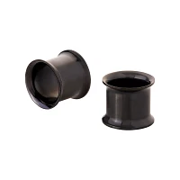 Black Titanium Double Flare Tunnels