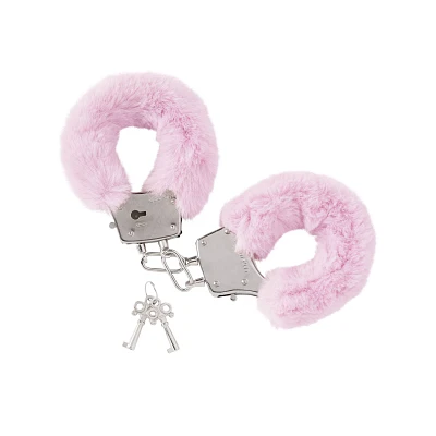 Pink Furry Handcuffs - Pleasure Bound