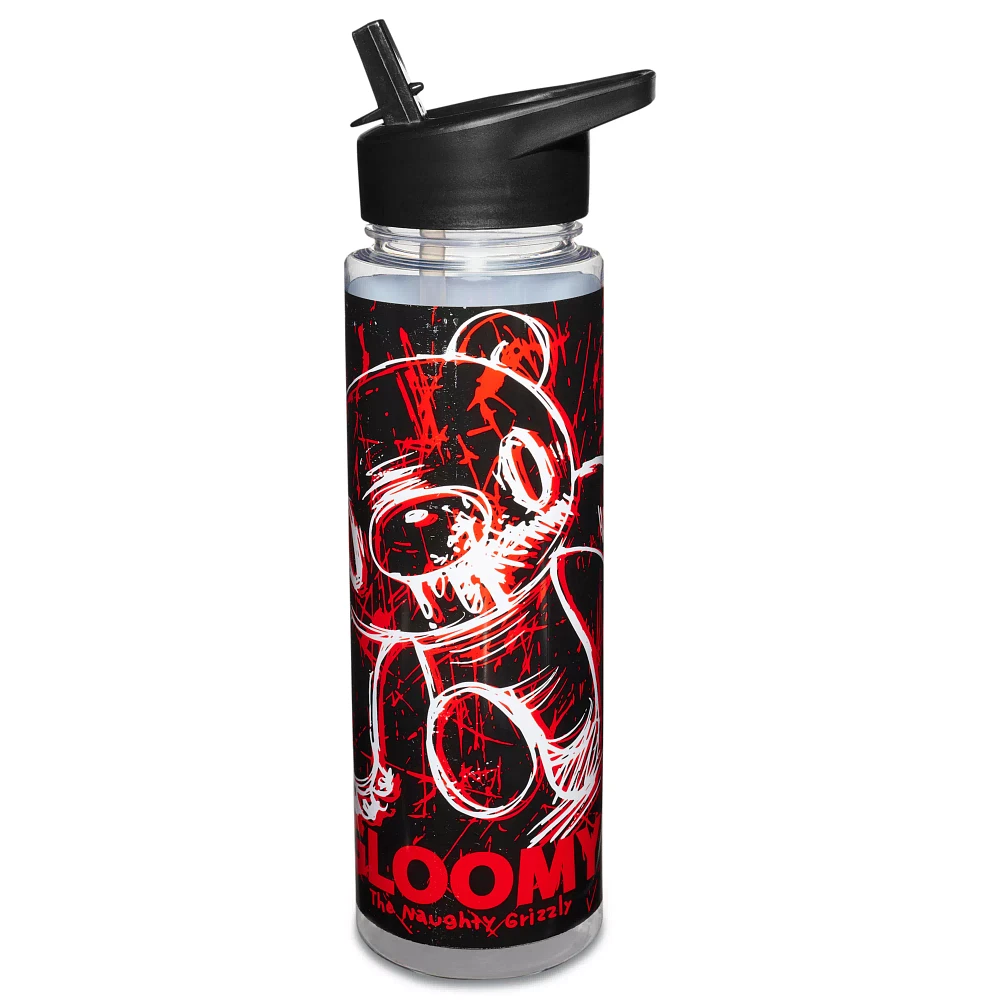 Gloomy Bear Water Bottle with Straw - 24 oz.