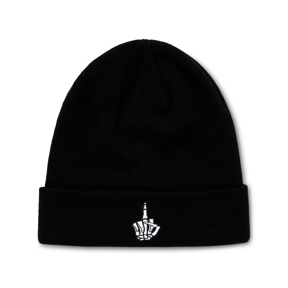 Skeleton Finger Cuff Beanie Hat
