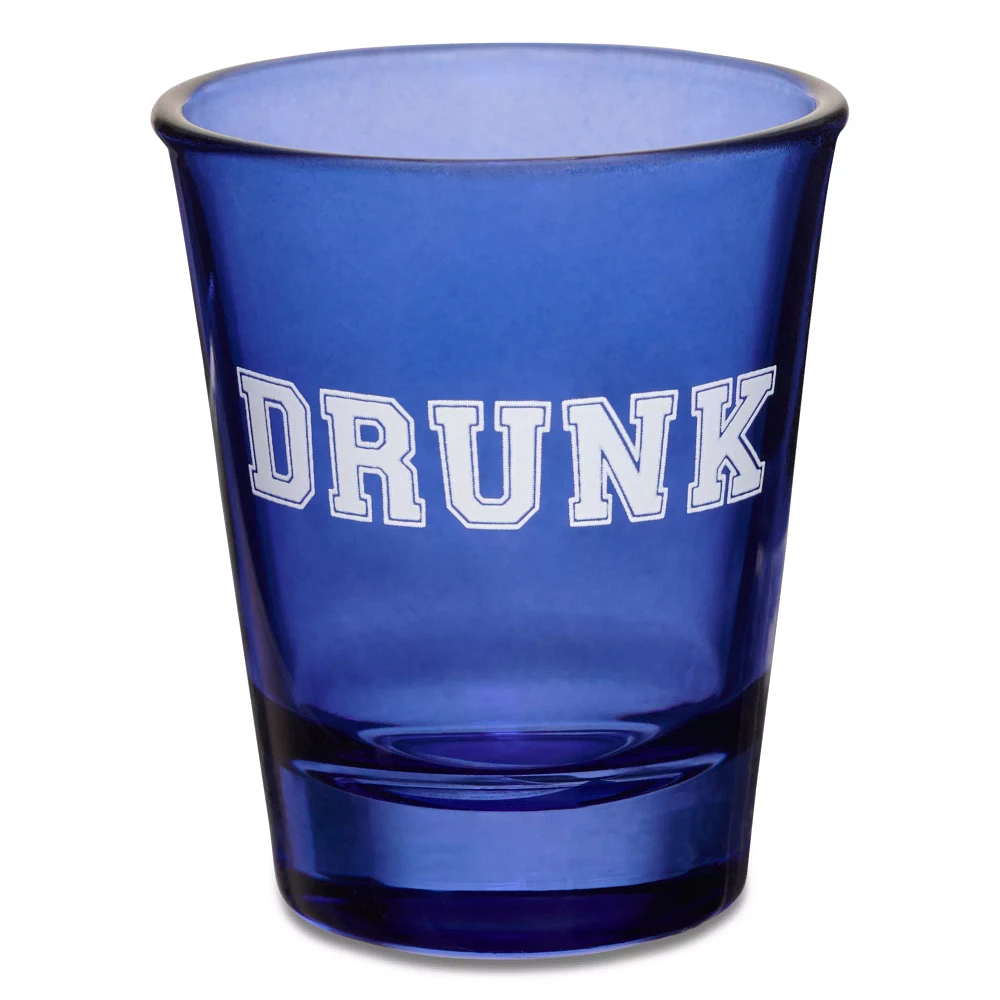 Drunk College Font Shot Glass - 2 oz.