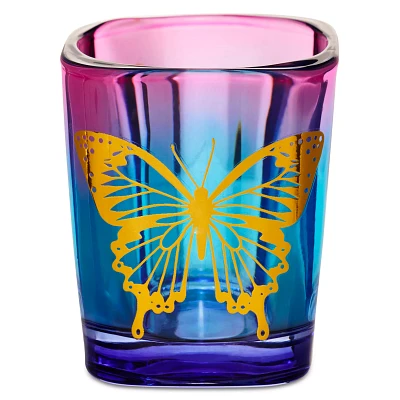 Ombre Butterfly Square Shot Glass - 2 oz.