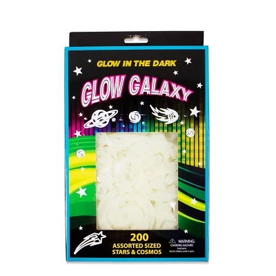 Glow in the Dark Star Stick-On Pieces - 200 Pack