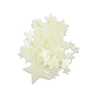 Glow in the Dark Star Stick-On Pieces - 100 Pack