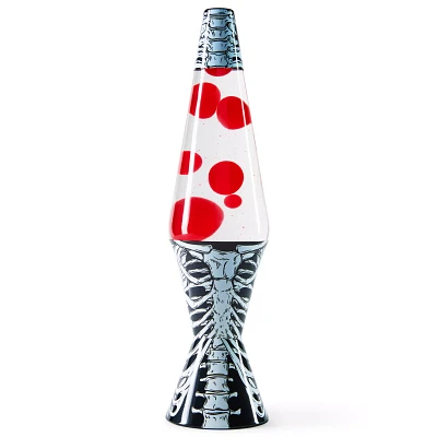 17 Inch Black and White Ribcage Lava Lamp