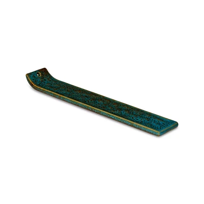 Teal Reactive Flat Incense Burner