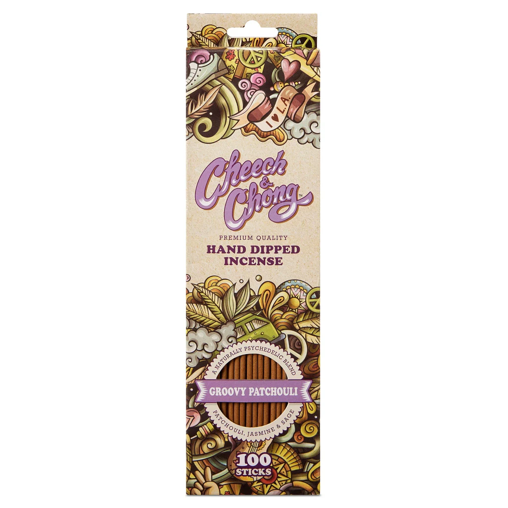 Groovy Patchouli Incense Sticks 100 Pack - Cheech and Chong