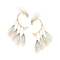 Iridescent Butterfly Wings Fairy Ear Cuffs