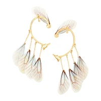 Iridescent Butterfly Wings Fairy Ear Cuffs
