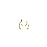 Gold Plated Faux Horseshoe Septum Ring