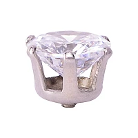 CZ Faux Diamond Stud Earrings