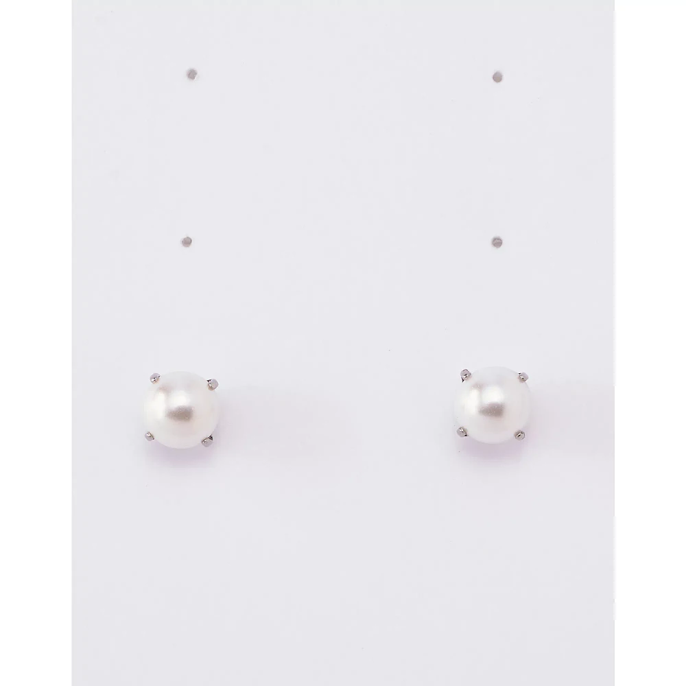 Pearl Birthstone Stud Earrings