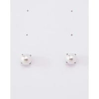 Pearl Birthstone Stud Earrings