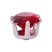 Ruby Semi-Precious July Birthstone Stud Earrings