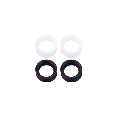 Multi-Pack White and Black Splatter Plugs- 2 Pairs
