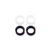 Multi-Pack White and Black Splatter Plugs- 2 Pairs