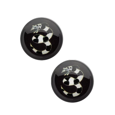 Black Sandworm Plugs - Beetlejuice
