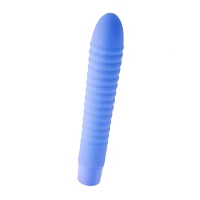 Ribbed AF 10-Function Waterproof Vibrator Purple - 8 Inch