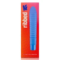 Ribbed AF 10-Function Waterproof Vibrator Purple - 8 Inch
